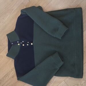 Dudley Stephens Drift Away Pullover Green/Navy Sz XL